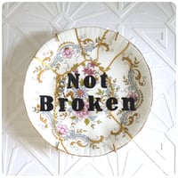 Image 1 of Not Broken - Hand Painted Kintsugi plate