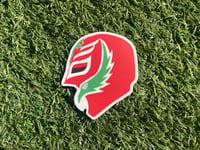 Mysterious Red Luchador Sticker 