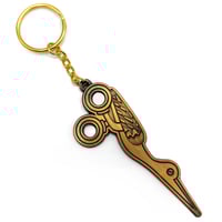 Image 1 of Bird Embroidery Scissors Metal Keychain