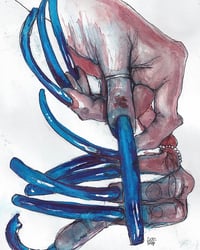  Blue  (Original watercolor) 