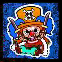 Clown Chop Sticker