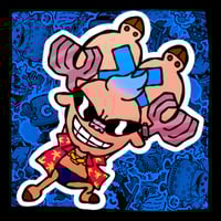 Cyborg Chop Sticker