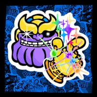 Thanos Snap Sticker
