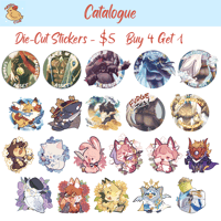 Image 1 of Various Die-Cut Stickers