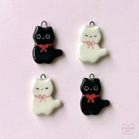 kitty ceramic pendants