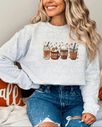 Image 1 of Pumpkin Spice Coffees Sweatshirt