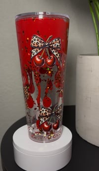 PREMADE CUP - Bow & Cherries 