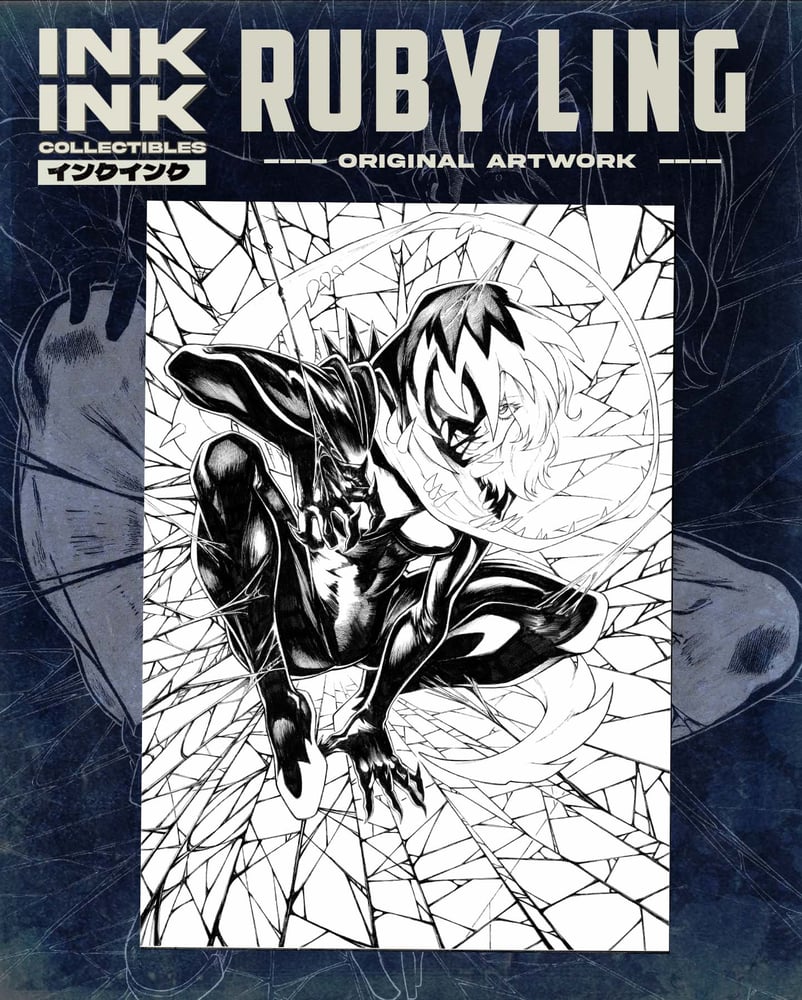 INKINK Collectibles Original Art - Gwenom MTG Token Card // Ling Ruby (eSoul) INKINK Collectibles Original Art - Gwenom MTG Token Card // Ling Ruby (eSoul)