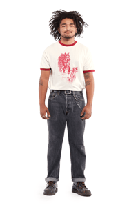 Image 2 of Warrior Ringer Tee Red 