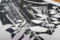 Image 4 of Oumiya Hachiman – Kirie original, papier découpé, plié