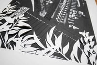 Image 2 of Oumiya Hachiman – Kirie original, papier découpé, plié