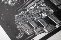 Image 3 of Shōin Shrine – Kirie original, papier découpé, plié