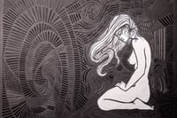 Image 1 of Abime 1 – Kirie original, papier découpé, plié