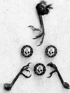 Image of DEATHSTENCH sigil enamel pin