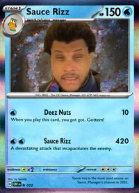 Image 1 of Sauce Rizz Playing Card