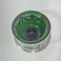 Image 2 of Antique Irish Sterling Silver Art Deco Dish Ring, Dublin 1909