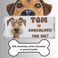 Image 5 of 100g Personalised Chocolate Bar For Dogs - Happy Birthday 1