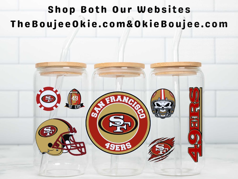 Image of San Francisco 49ers Football Uv Dtf Wrap Choice of 4