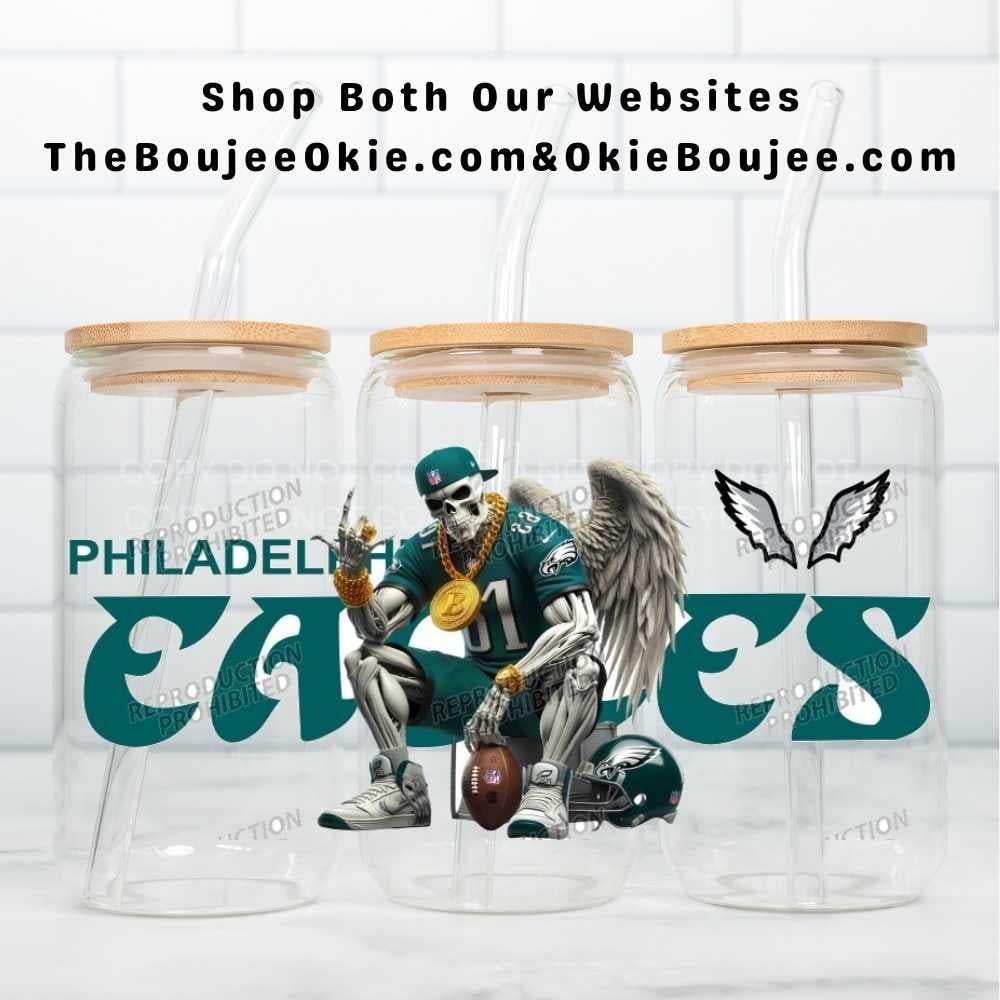 Image of Philadelphia Eagles Football Uv Dtf Wraps Choice of 3