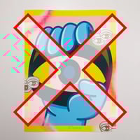 Image 1 of 'Awareness is Key' blue - Hand Painted Multiple pp 3/3