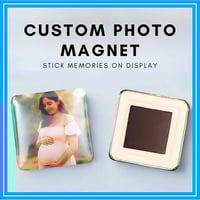 Personalized Photo Fridge Magnet: Handmade Picture Keepsake