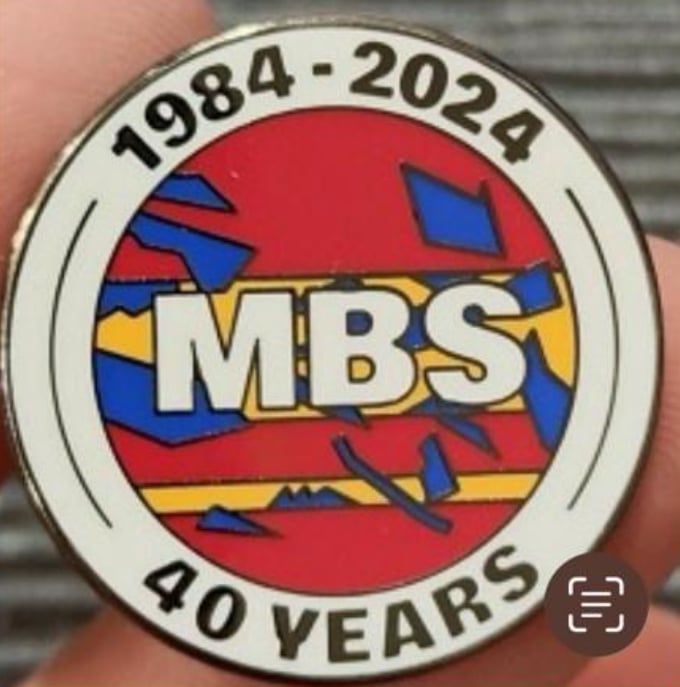 Mainline 40th Anniversary pin badge 
