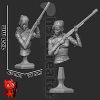 Image 4 of Caitlyn - Arcane League of Legends Fan Art Statue and Bust