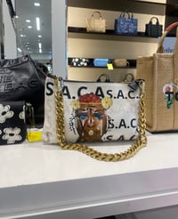 Image 1 of Vegan leather SACA logo purse