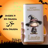 Image 5 of 40g Personalised Milk Or White Chocolate Bar - Halloween Boy 1