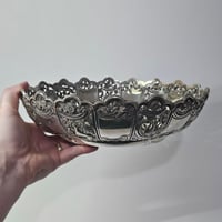 Image 1 of Large Antique Irish Sterling Silver Dish, West & Son, Dublin 1897