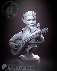 Image 4 of Scanlan - Vox Machina Fan Art Statue and Bust