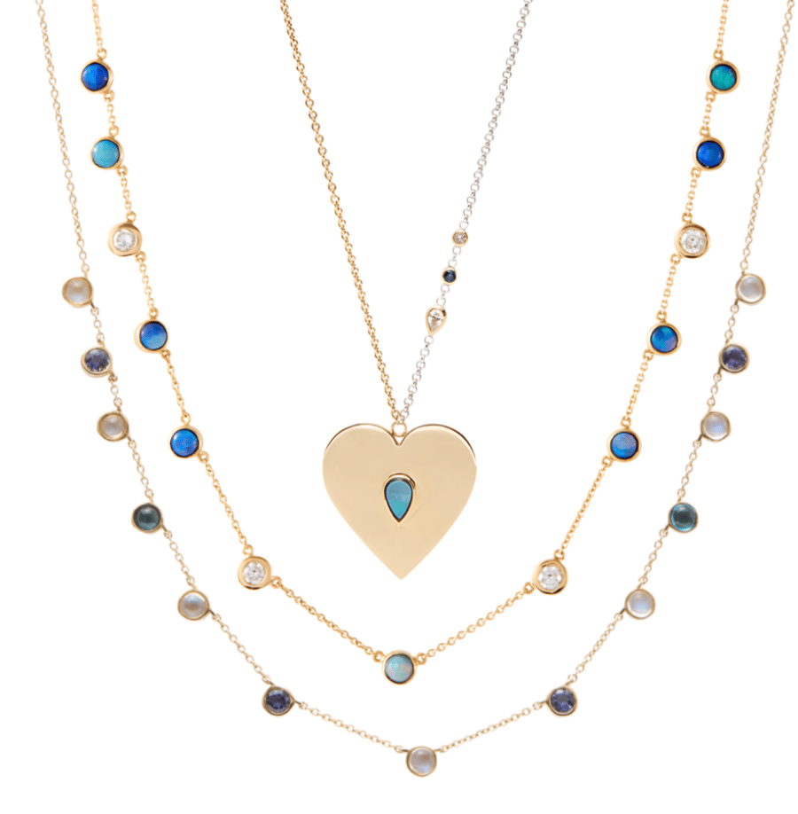 Image of Unhada Heartfelt and Wedgewood Necklaces