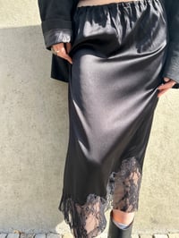 Image 1 of Silk skirt with lace 