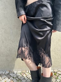 Image 2 of Silk skirt with lace 
