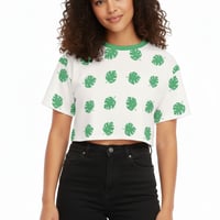 Monstera Leaf Crop Top
