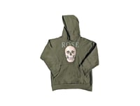 Image 2 of SKULL HOODED PULLOVER
