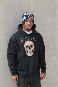 Image 3 of SKULL HOODED PULLOVER