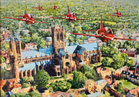 Image 1 of Carl Paul "Fly Past, Red Arrows, Lincoln Cathedral"