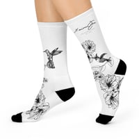 Image 1 of "Tzipor IV" Designer Crew Socks