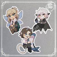Image 3 of [ORIGINAL CHARACTER] - Zin and stickers - Rakka, Zava and Iris