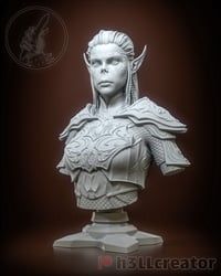 Image 5 of Lae Zel - Baldur's Gate 3 Fan Art Statue and Bust