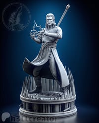 Image 1 of Gale - Baldur's Gate 3 Fan Art Statue and Bust 