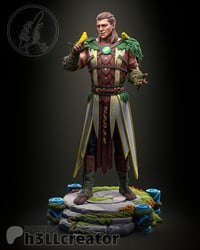 Image 3 of Halsin - Baldur's Gate 3 Fan Art Statue and Bust 