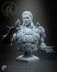 Image 4 of Halsin - Baldur's Gate 3 Fan Art Statue and Bust 