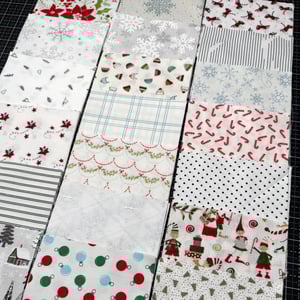 Image of (224) 5" squares of Christmas Fabrics