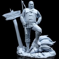Image 1 of Vesemir - The Witcher Fan Art Statue and Bust 