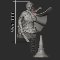 Image 5 of Meve Queen of Lyria and Rivia - The Witcher Fan Art Statue and Bust 