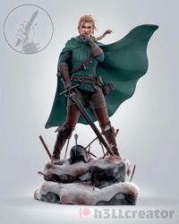 Image 3 of Meve Queen of Lyria and Rivia - The Witcher Fan Art Statue and Bust 