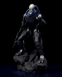 Image 3 of Garrus Vakarian - Mass Effect Fan Art Staute and Bust 