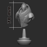 Image 5 of Garrus Vakarian - Mass Effect Fan Art Staute and Bust 